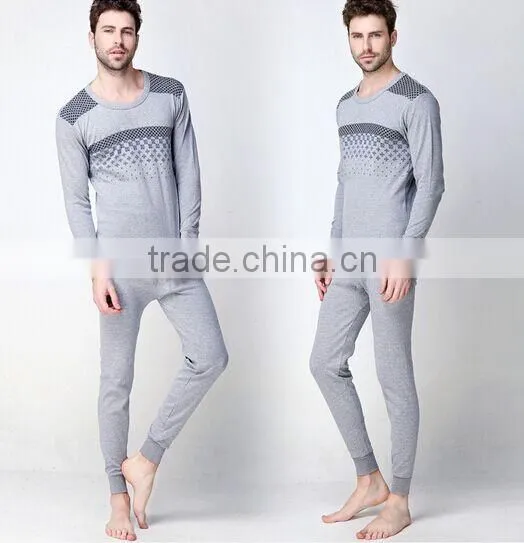 Cotton Lycra Men's Heat Thermal Underwear Lady Long Johns Long Sleeves