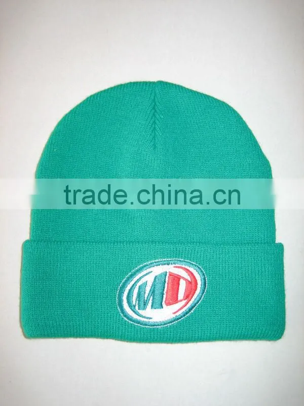 100% acrylic winter knitted hat