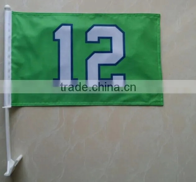 custom polyester car window flag