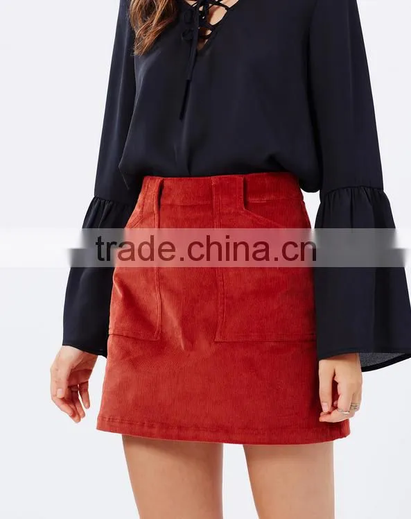 Wholesale fancy skirt top design plus size clothing mature women in skirt
