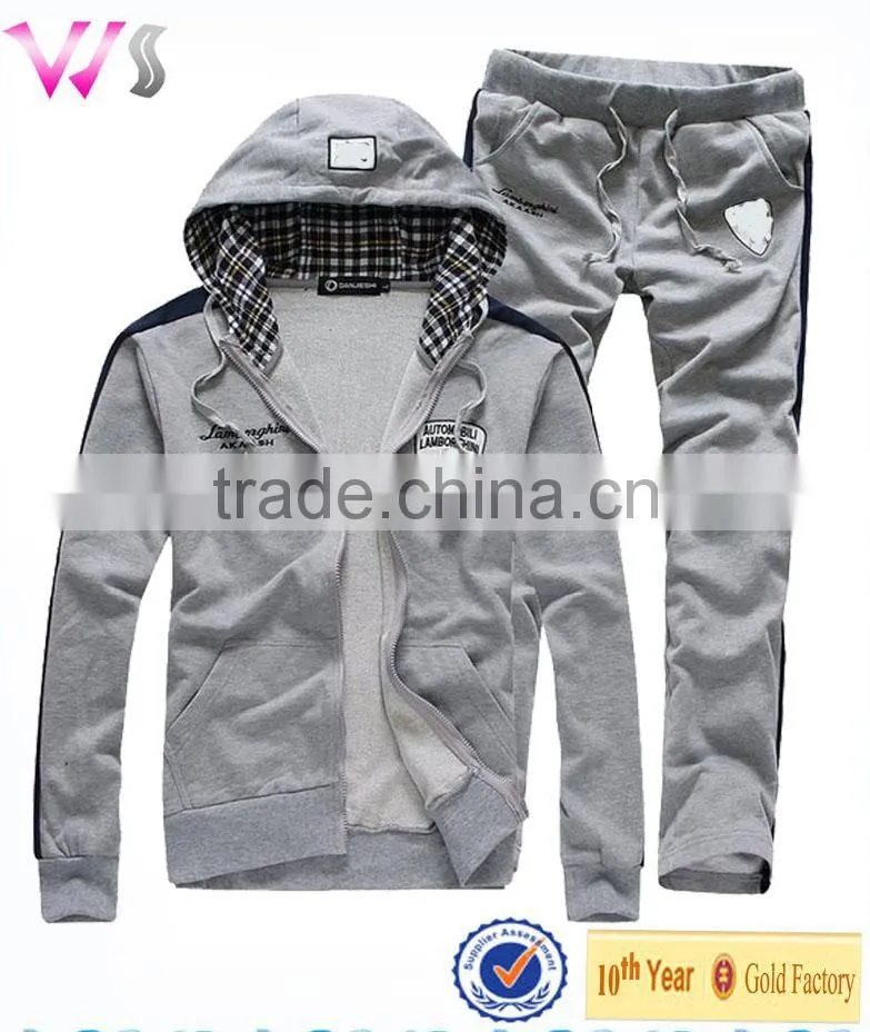 New Design Track Suit 100% Sotton Jogging Suits Sports Suit For Man