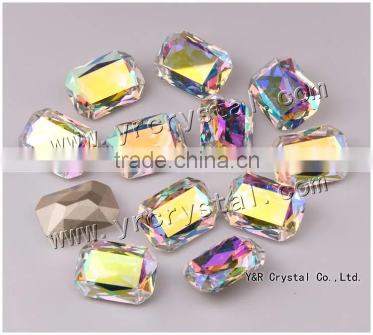 4627 Octagon Crystal 18*25mm Crystal AB Color Bead Treasure