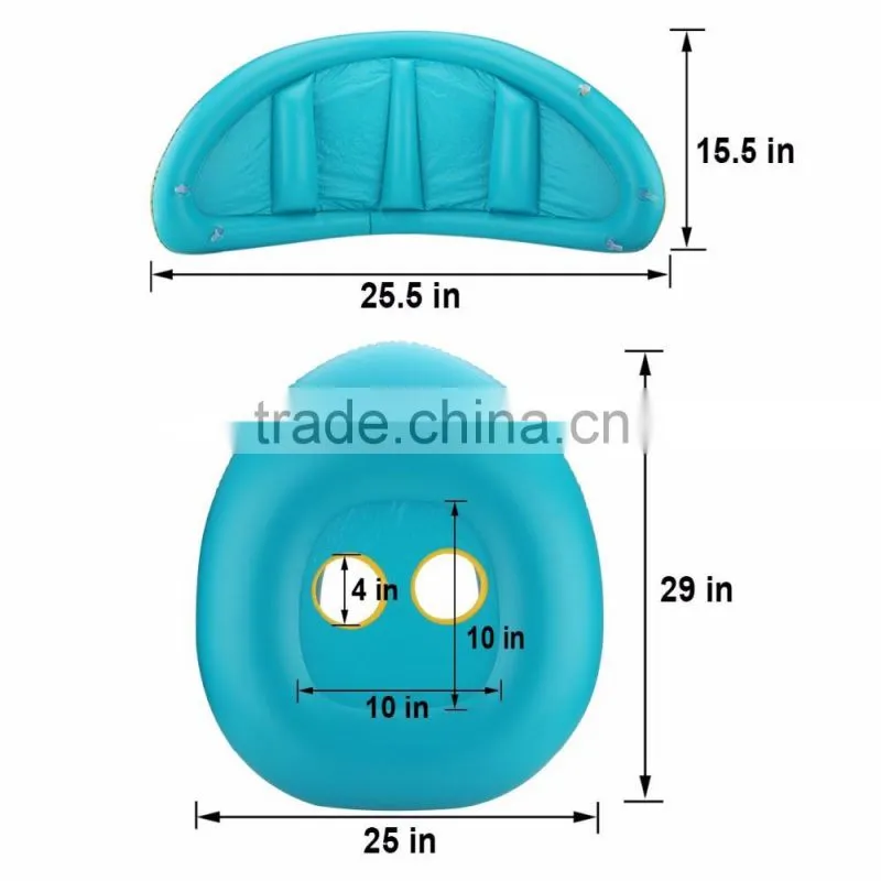 Inflatable Kids Baby Swim Float Boat with Sunshade Inflatable