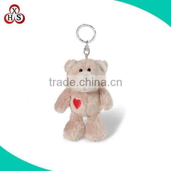 custom cute small deer plush keychain promotional deer keychain