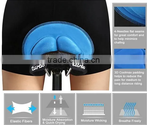factory price Cycling Wear Custom 3D Padded Bicycle cycling shorts men mountain bike shorts
