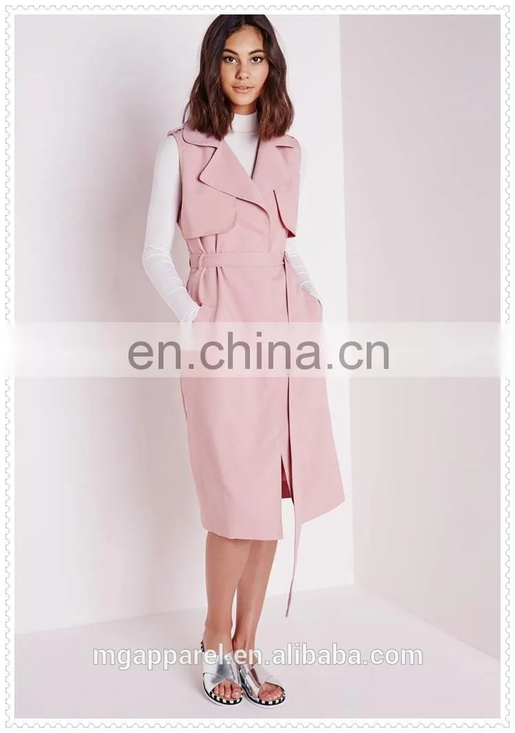 korea fashion female hot pink winter coat custom low price