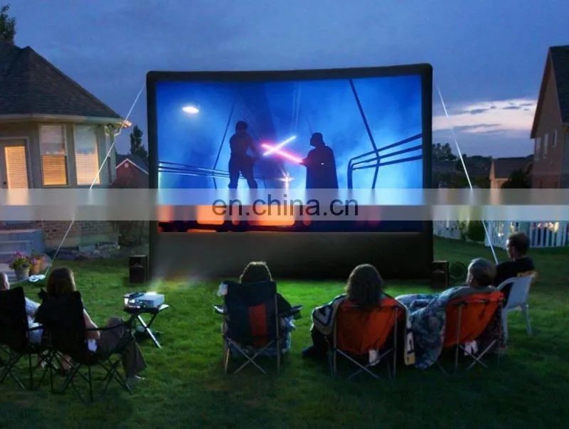 Outdoor rear projection inflatable movie screen for sale