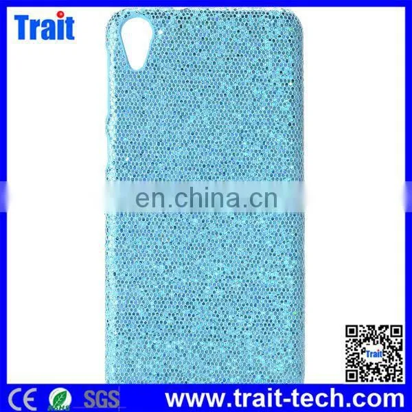 Shining Glitter Powder Leather Coated PC Hard Case for HTC Desire 826