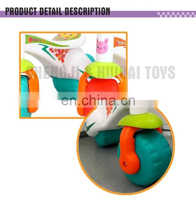 Mini plastic ride on sliding powered bike toy kids no battery car