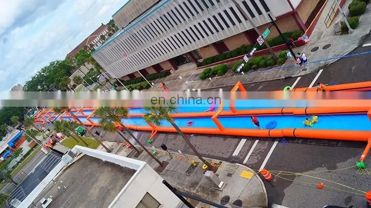 Large entertainment slideway inflatable slides the city