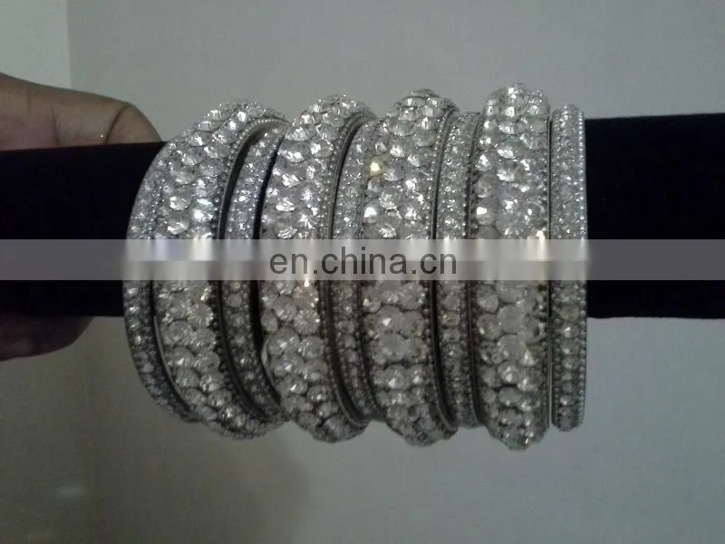 Unique Combination Gold & Black Crystal bangle