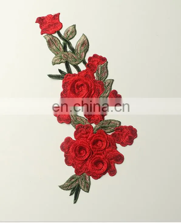 factory manufacture multicolor national style embroidery designs 3D flower lace