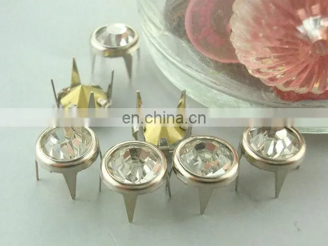 hot sale prong nailhead with rhinestone