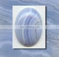 Blue lace agate/Calibrated loose gemstone/Smooth loose gemstone/Jasper gemstone/Natural cabochon gemstone