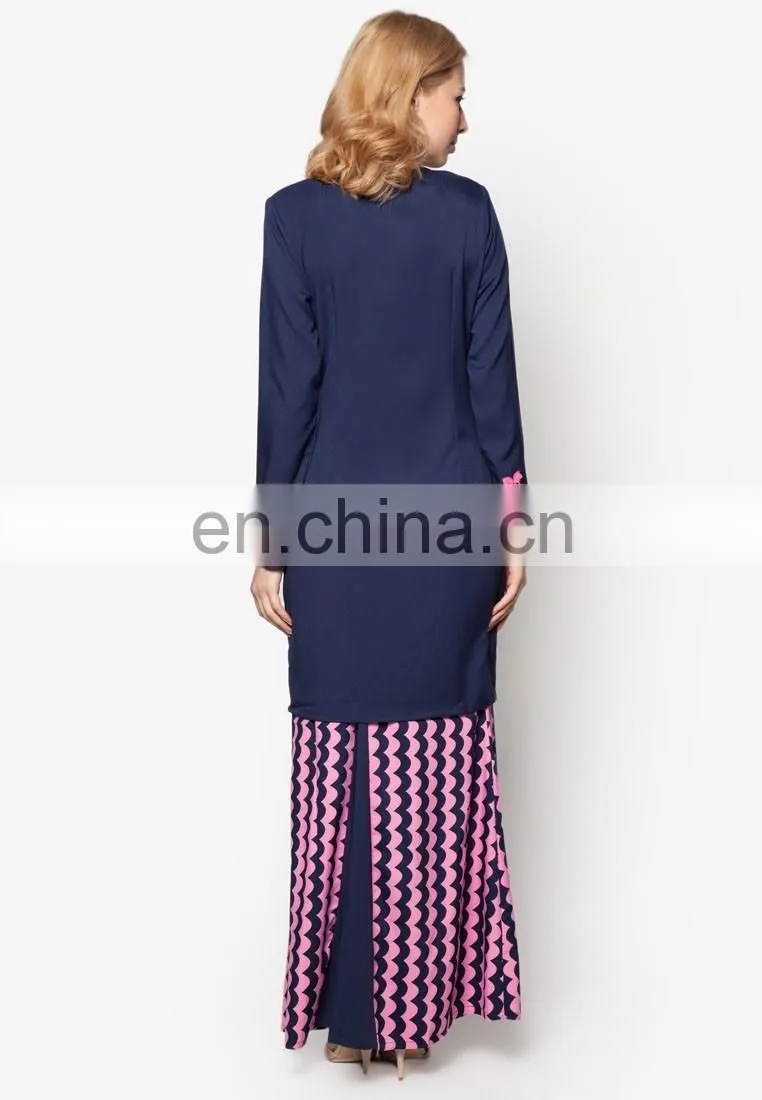 Latest design women baju kurung islamic clothing wholesale