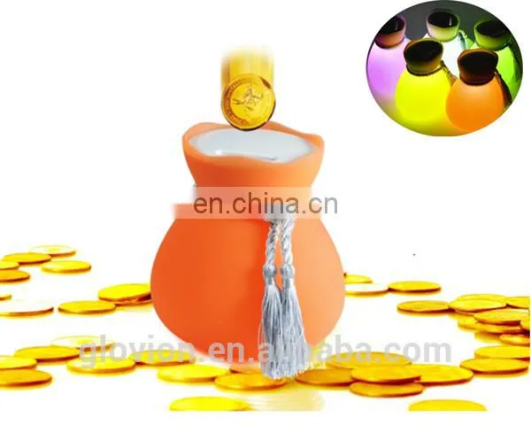 New design Coin Piggy Bank with night lamp For Birthday Kids Gifts