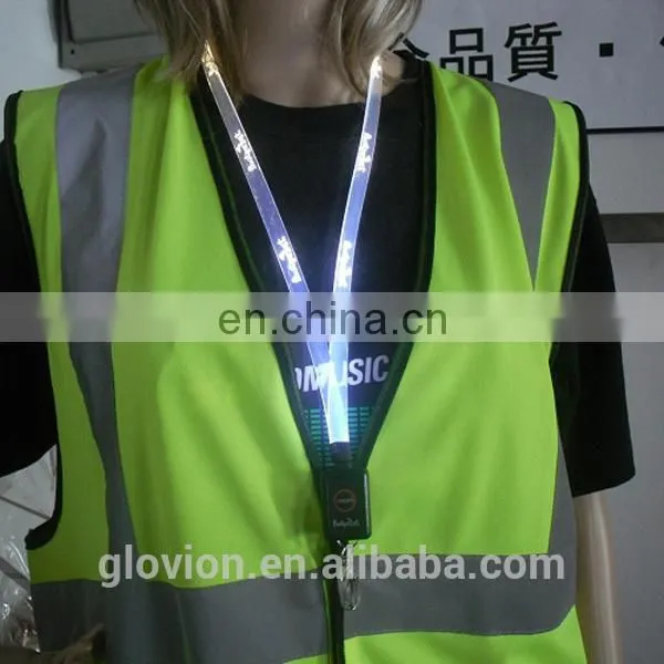 New Design LED flashing lanyards colorful lanyards lanyards for girl