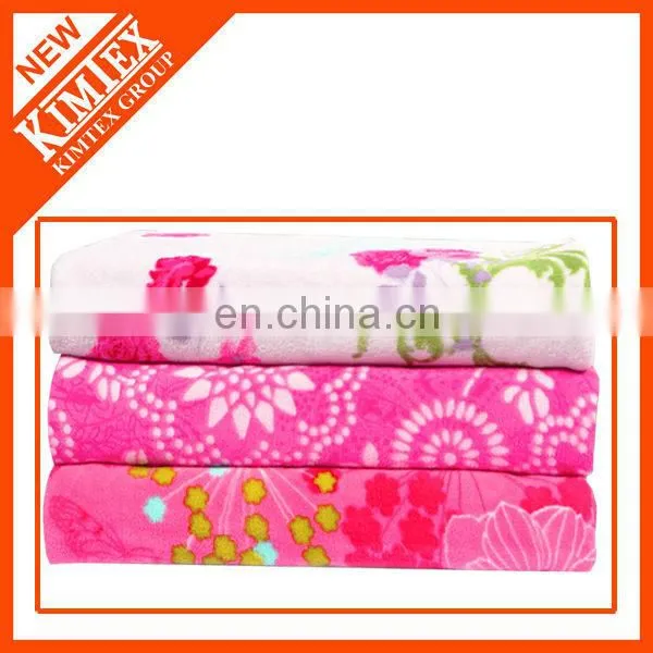 Fashion cheap fleece custom printed blanket