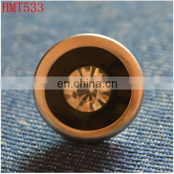 high quality metal jeans button with diamond