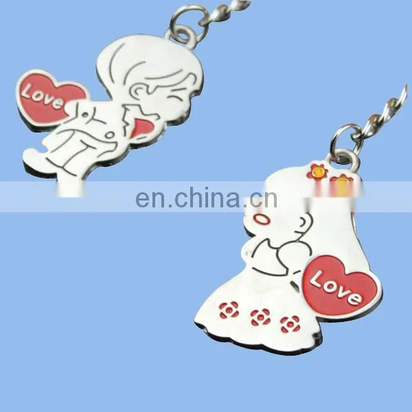 custom stainless steel wire key ring