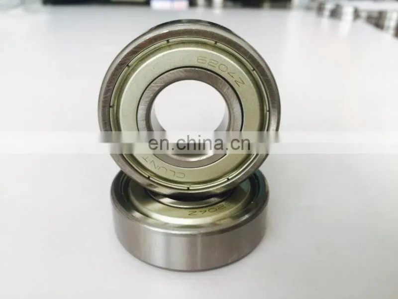 6204 deep groove ball bearing 6204 made in China mainly used for water pump bearing