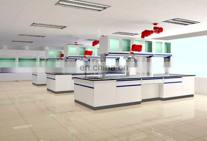 10ft metal work bench Steel lab furniture design/school laboratory chemicals/lab table with sink