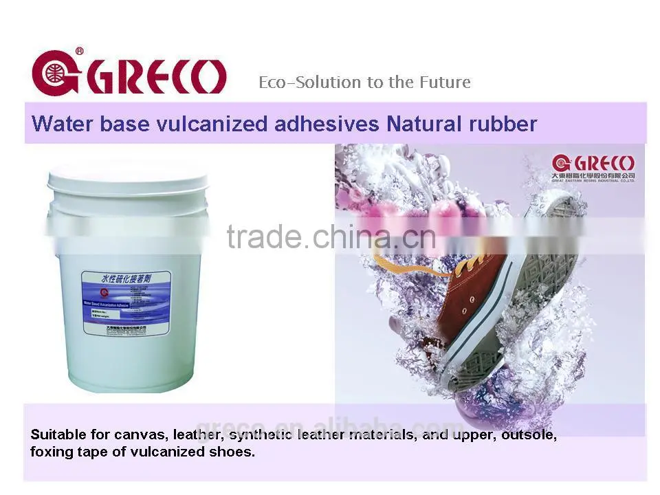 Bonding strength Water base vulcanized adhesives Natural rubber