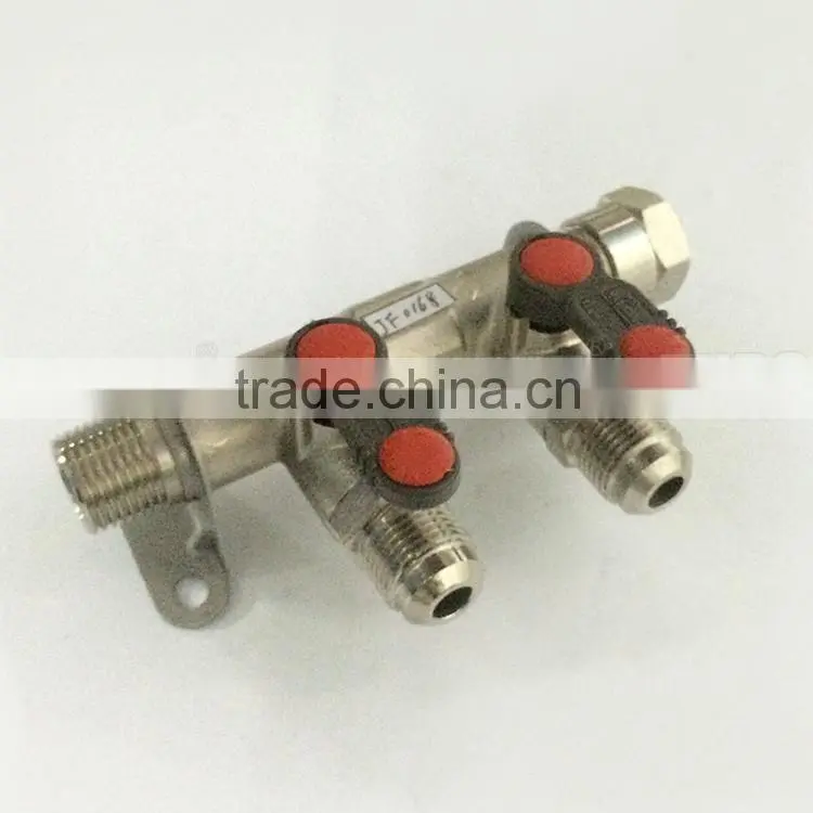 brass gas valve and gas manifold for gas pipe