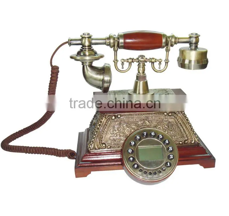 wooden telephone,decorative old style antique phones