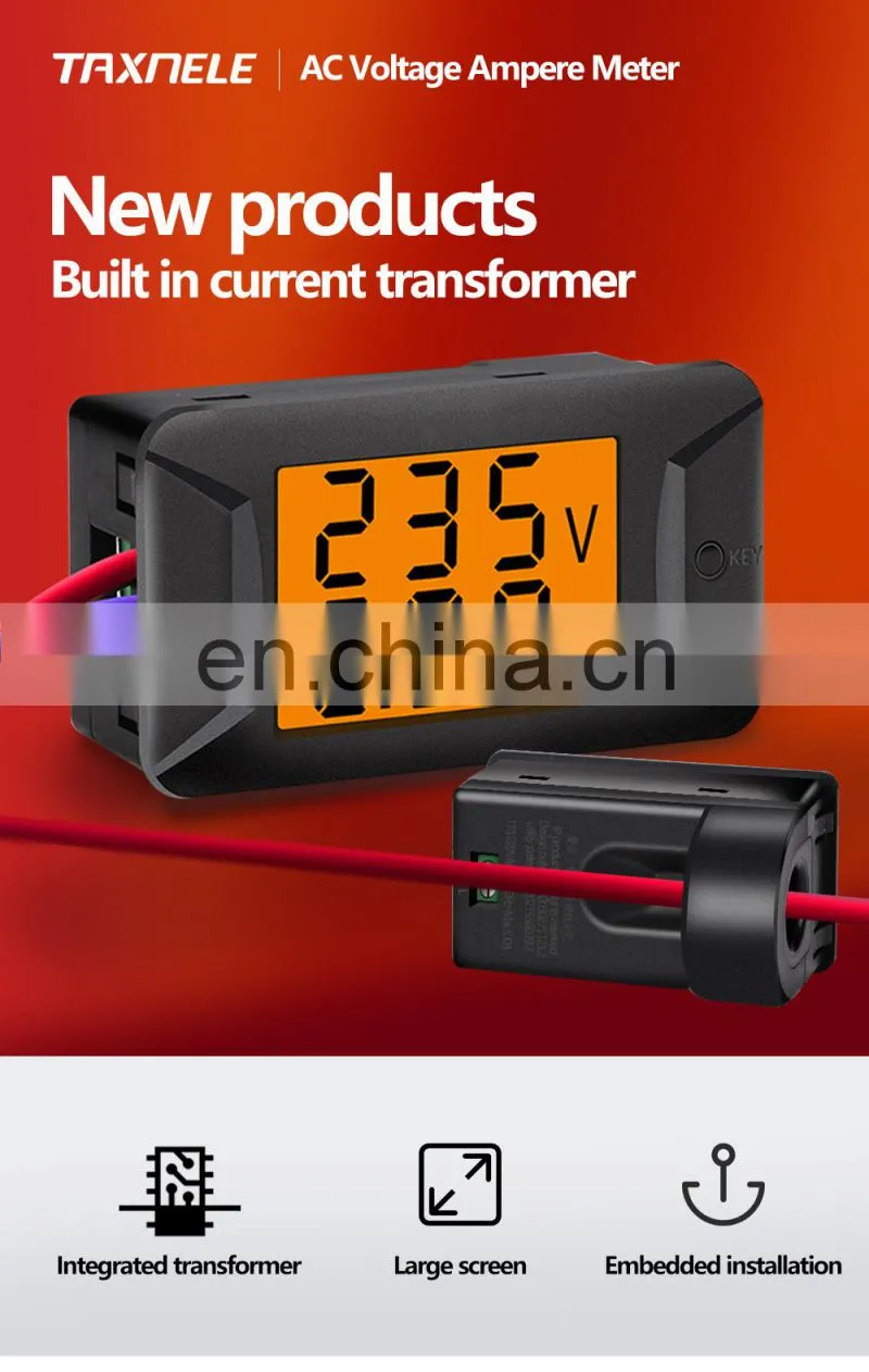 100A 220VAC 380VAC Power Meter Digital Voltmeter Ammeter Watt Meter Voltage Current Power Monitor electric Tester Volt 40-440V