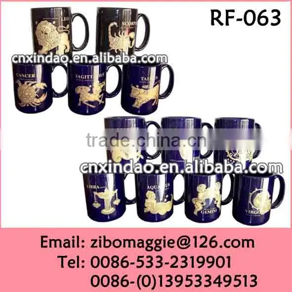 11oz Wholesale Promotion Children Drinking Porcelain Cup with Zodiac Design