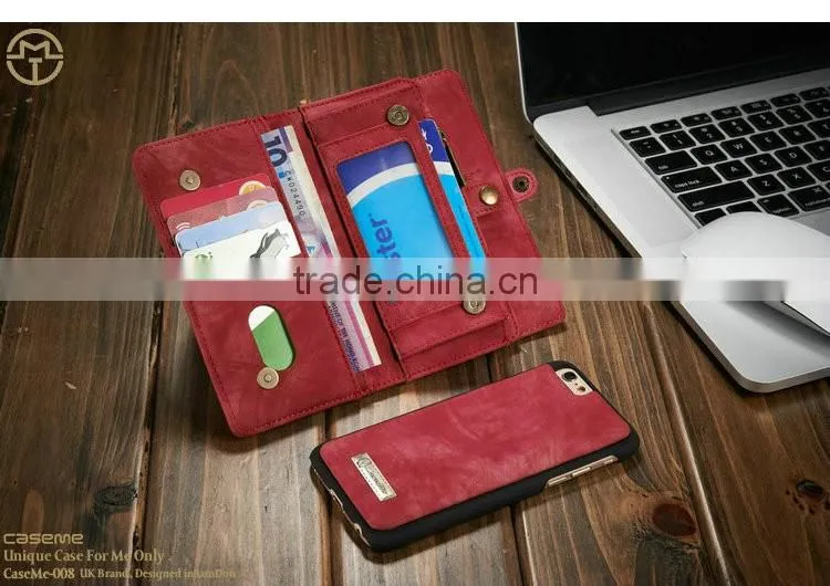 iCaseTec Mobile Accessories Case for IPhone6, Cellphone Cover for IPhone 6s, 2 in 1 Wallet Phone Case For Iphone 6
