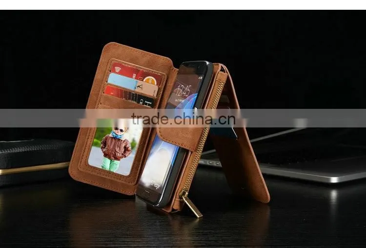 2016 Factory Wholesale Phone Case For Samsung S7/S7 edge Case Leather Wallet