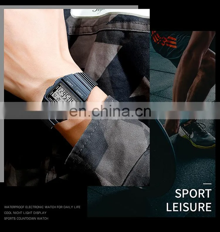 Sanda 2007 2020 New Men Digital Watch Set LED Luminous Waterproof Functional Sport Wrist Watches for Men