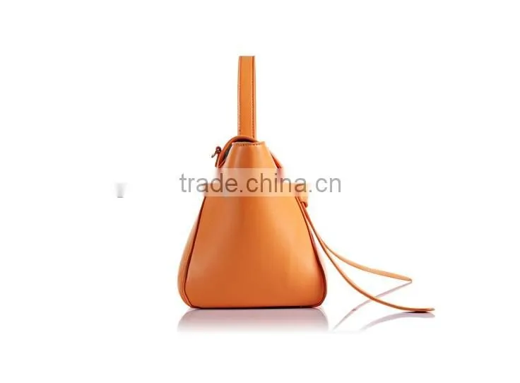 2016 Guangzhou New Fashion Genuine Nappa Leather PU leather Belt Bags Shoulder Bag Handbag for woman