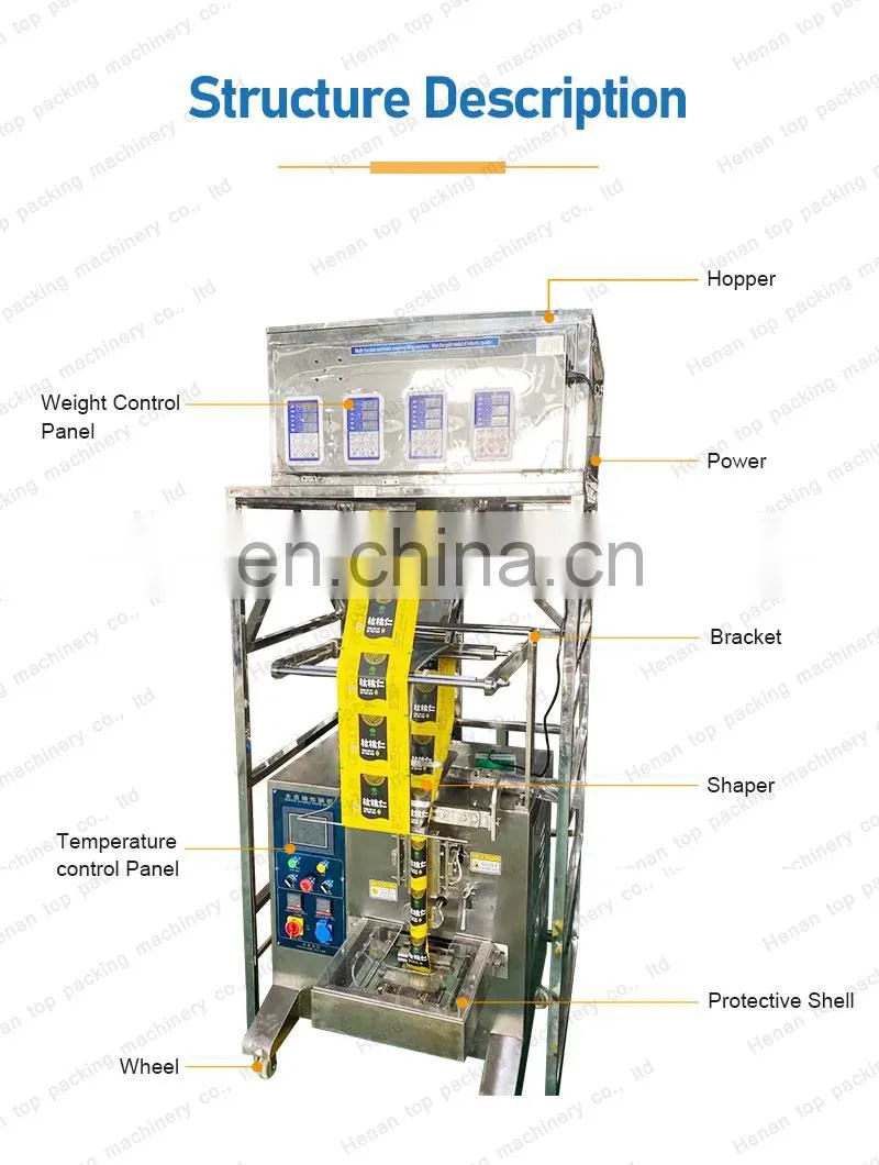 Hot sale automatic melon seeds coffee beans seeds weighing filling packing machine