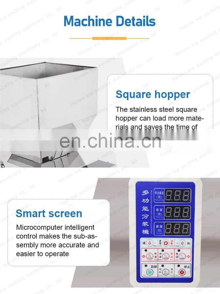 Automatic desktop coffee powder Tieguanyin medicinal materials dispensing machine