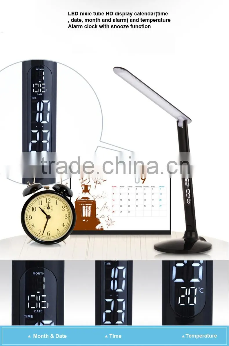 LED Calendar alarm clock temperature display