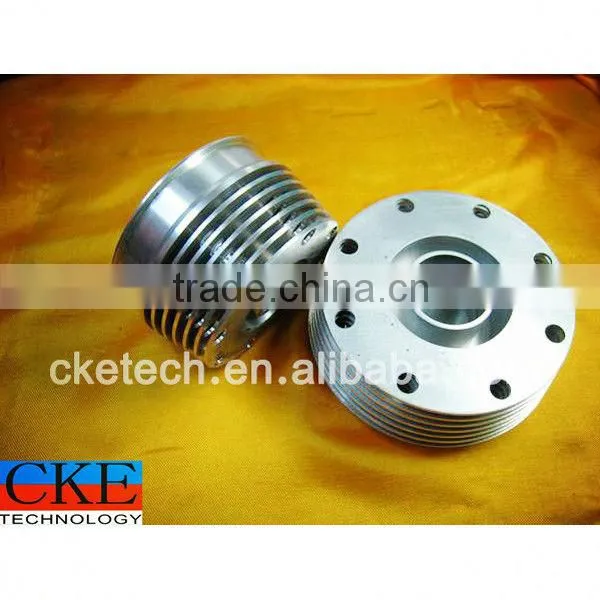 Anodizing Aluminum CNC Lathe Cutting Union Clamp Parts