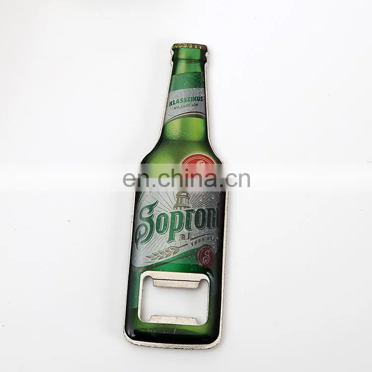 Customization Epoxy Metal Beer Bottle Opener with Keychain
