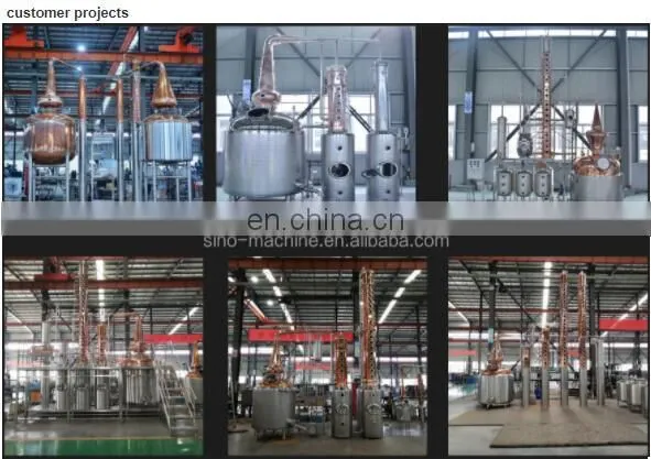 High quality copper alcohol distillery equipment whisky making machine