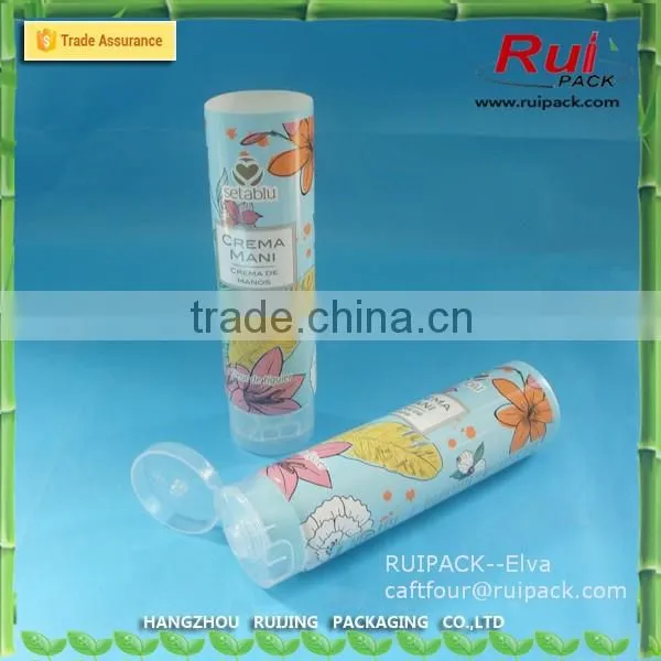 150ml 200ml plastic cosmetic cream tube packing, LDPE hand cream tube, cosmetic plastic soft tube with screw cap