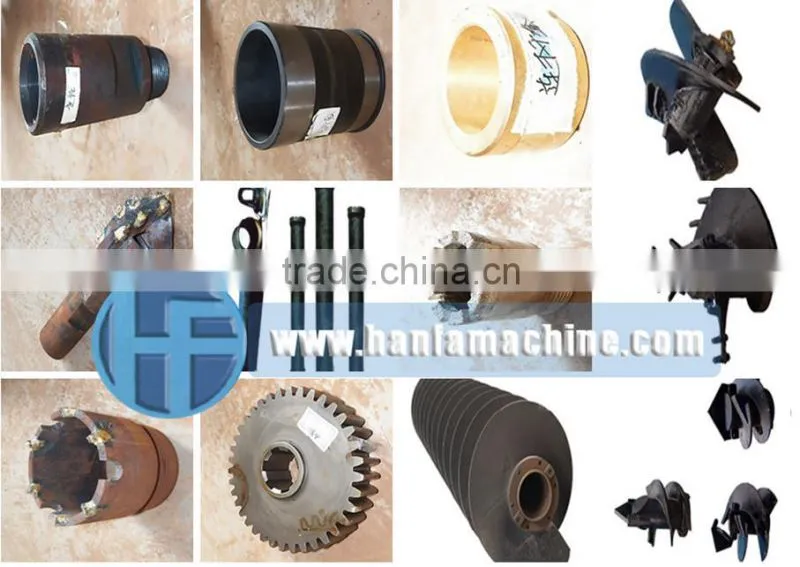 HF856A hydraulic rotary piling driver engineer oversea service ok for bridge rode foundation building