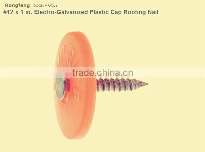 All-season performance plastic cap nails for fastening wall