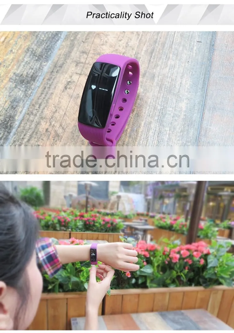 cheap smart watch from china E06 new intelligent wrist band fitness smart bracelet