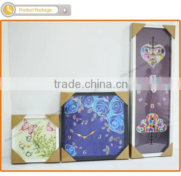 modern style handcraft art frame clock HD-CM3026