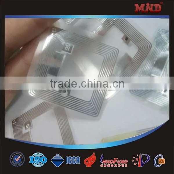 MDS41 uhf rfid inlay sheet for smart card