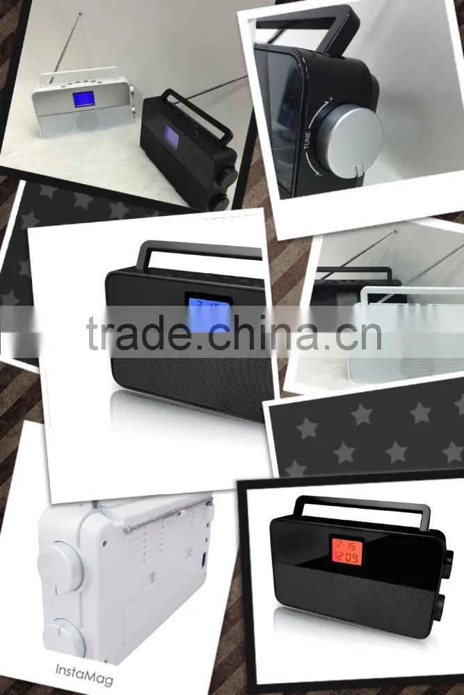 2015 Brand New Black with Blue LCD PLL Portable Radio
