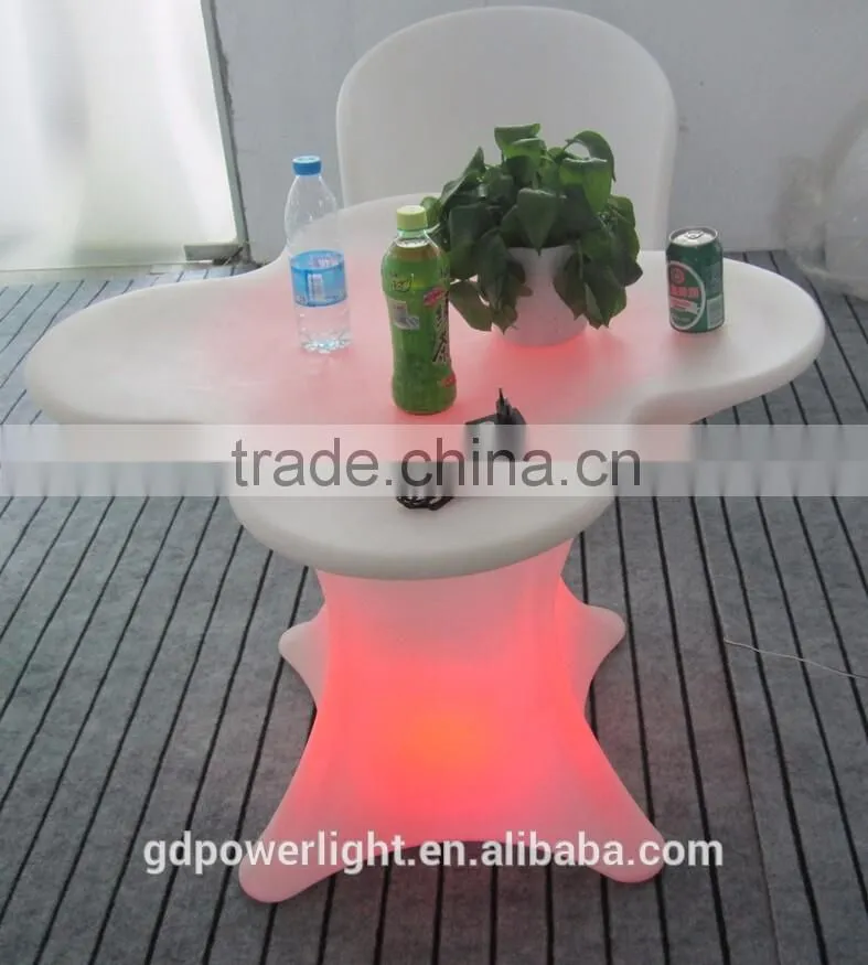 PE Plastic Bar Table with LED light and remote YXF-7871K