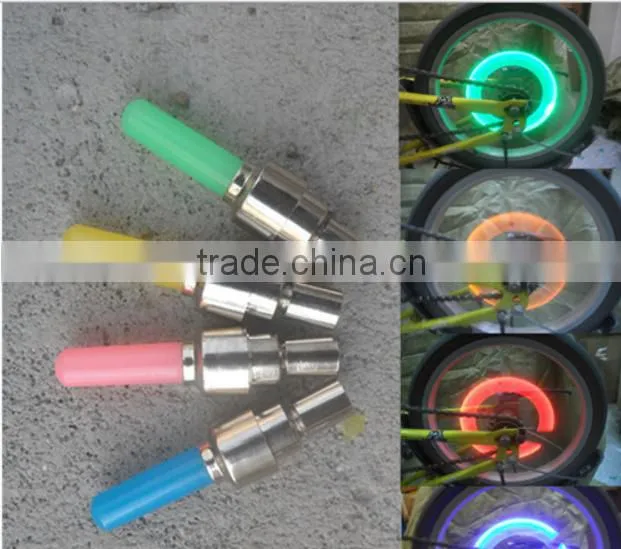 Novel Mountain Bike Air Valve Core Lamps Bicycle Light Stick For Shrade Valve And Dunlop Valve